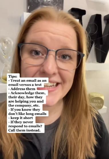 Corporate email tips