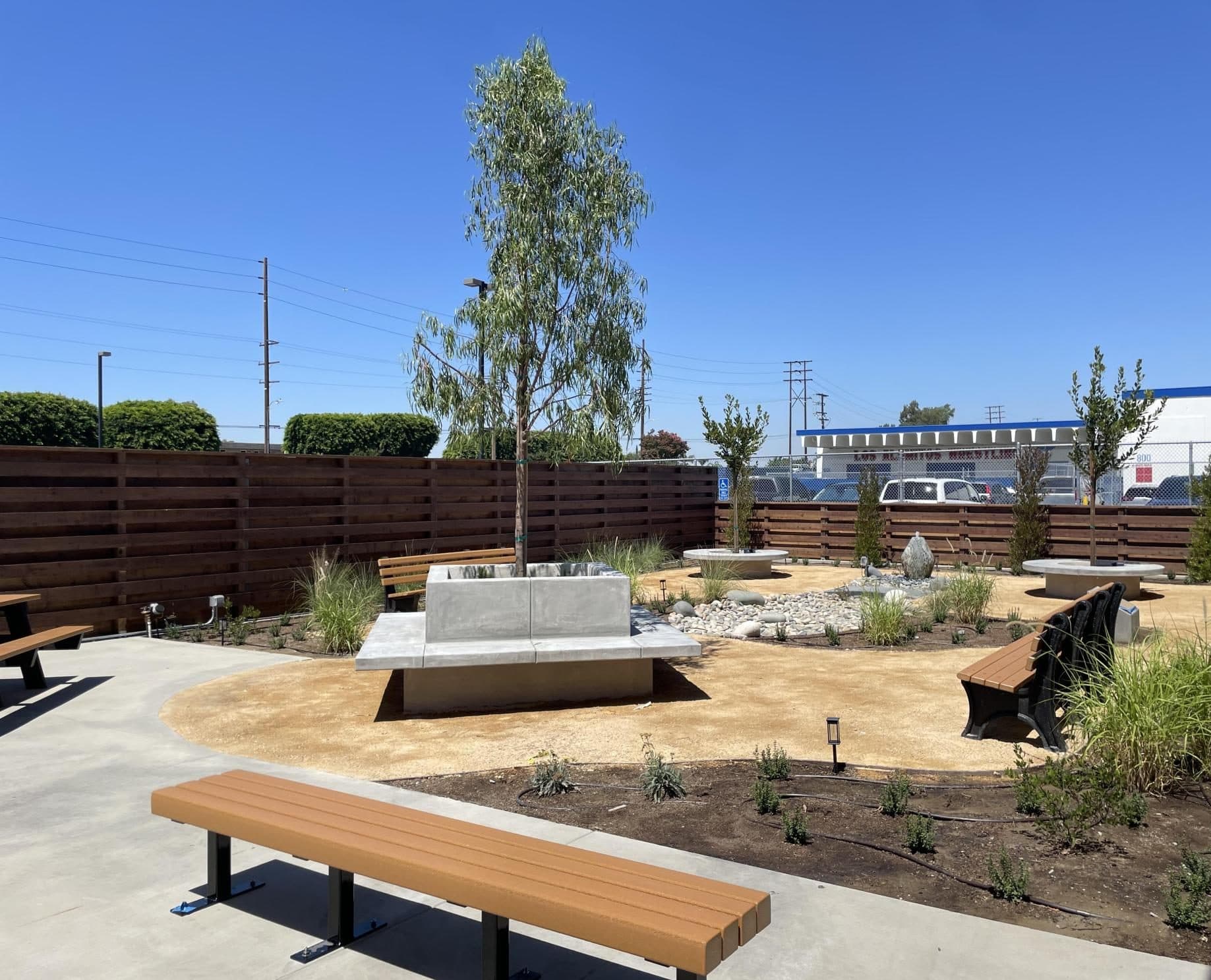 Full view of the Oasis, located in front of the WellSpace.