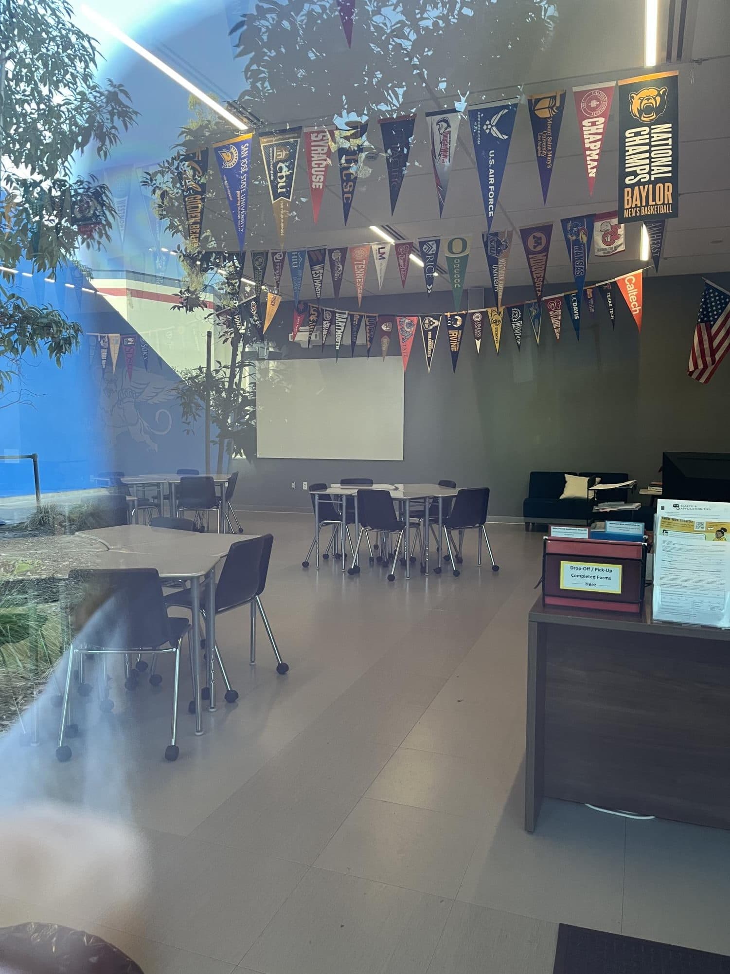 The view of the LAHS college and career center
