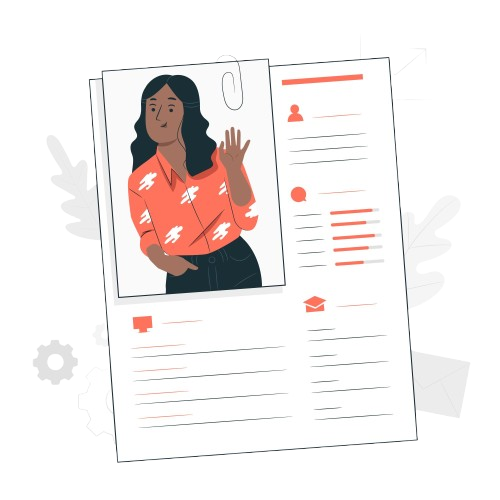 Resume Builder Illustration